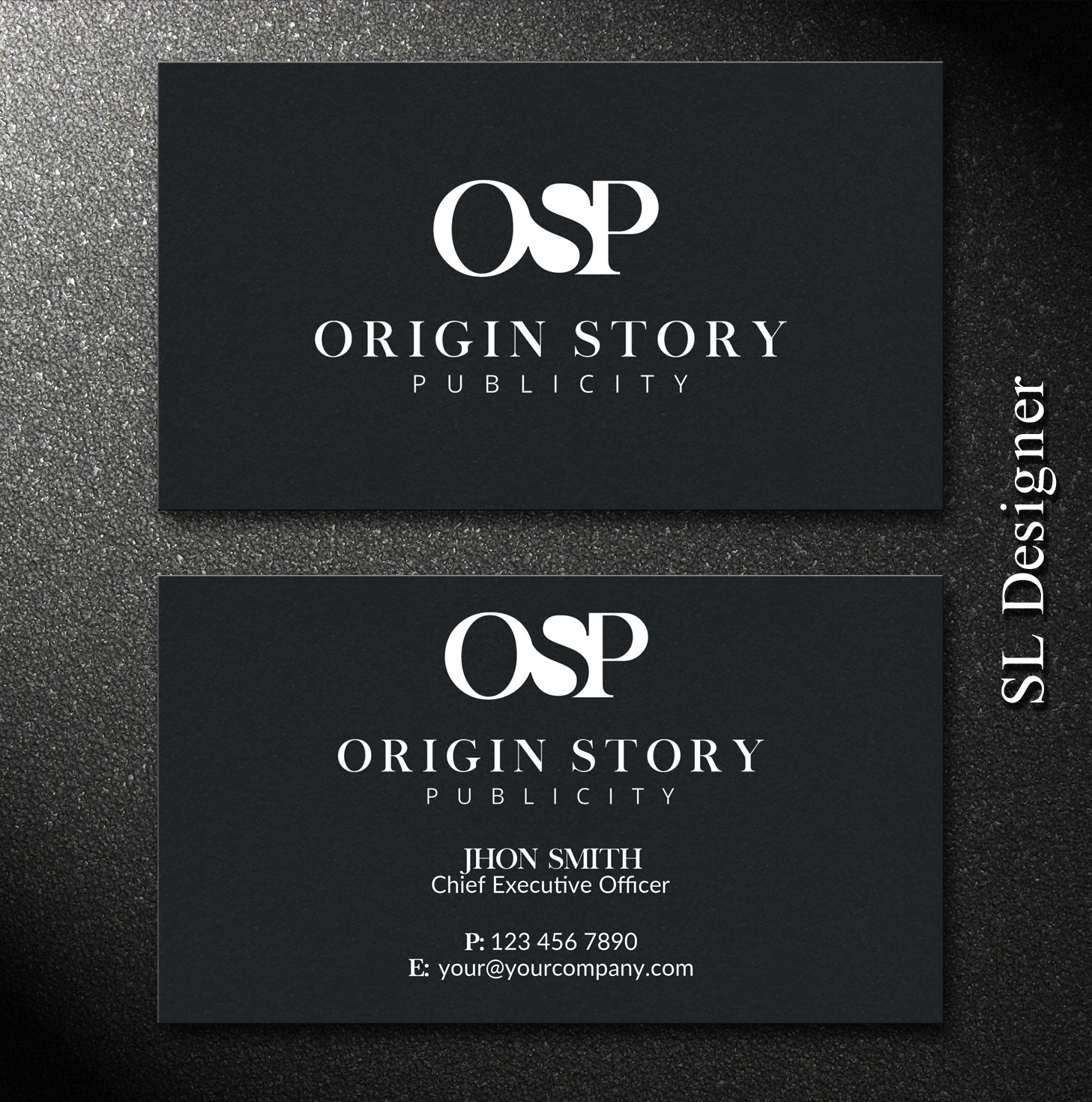 Business Card Design by SL Designer for Origin Story Publicity, LLC | Design #12584276