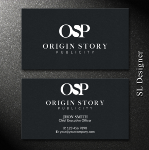 Diseño de Tarjeta de Presentación por SL Designer para Origin Story Publicity, LLC | Diseño: #12584276