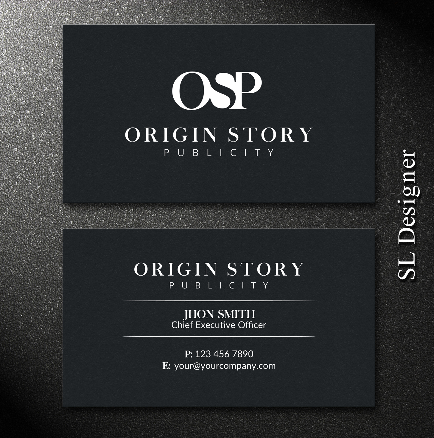 Business Card Design by SL Designer for Origin Story Publicity, LLC | Design #12584278