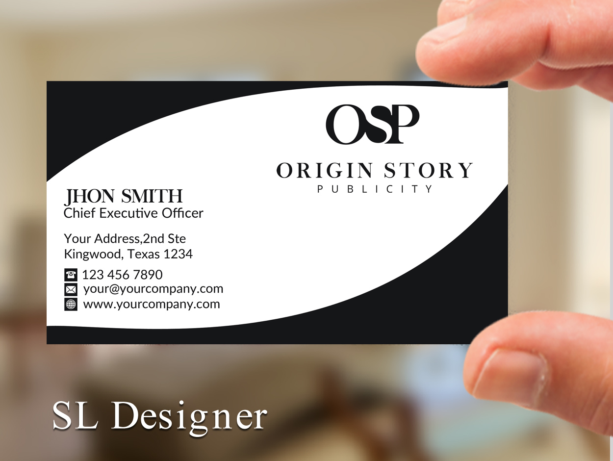 Diseño de Tarjeta de Presentación por SL Designer para Origin Story Publicity, LLC | Diseño #12584290