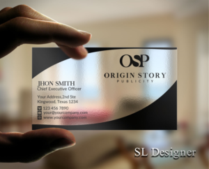 Diseño de Tarjeta de Presentación por SL Designer para Origin Story Publicity, LLC | Diseño: #12584295