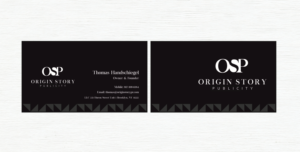 Diseño de Tarjeta de Presentación por Rolands para Origin Story Publicity, LLC | Diseño: #12684669