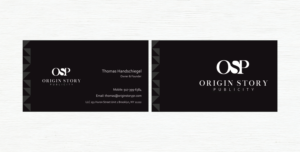 Diseño de Tarjeta de Presentación por Rolands para Origin Story Publicity, LLC | Diseño: #12684670