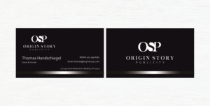 Diseño de Tarjeta de Presentación por Rolands para Origin Story Publicity, LLC | Diseño: #12684673