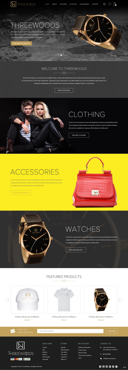 Diseño Wordpress por pb para ThreeWoods | Diseño #12591142