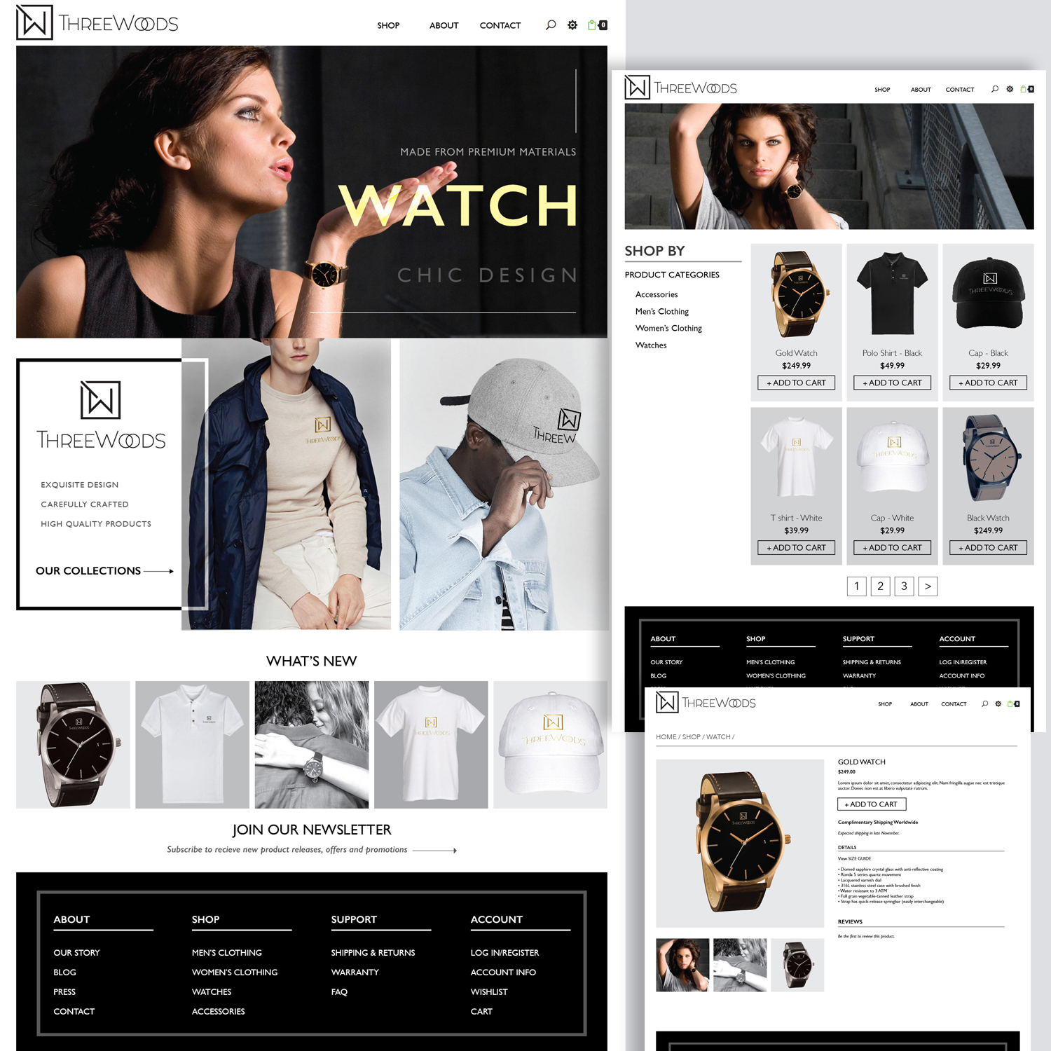 Diseño Wordpress por oo.kristine para ThreeWoods | Diseño #12686653