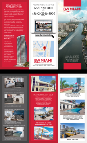 Flyer Design by Brian Ellis for BW MIAMI VACATION RENTALS LLC | Design: #12593303