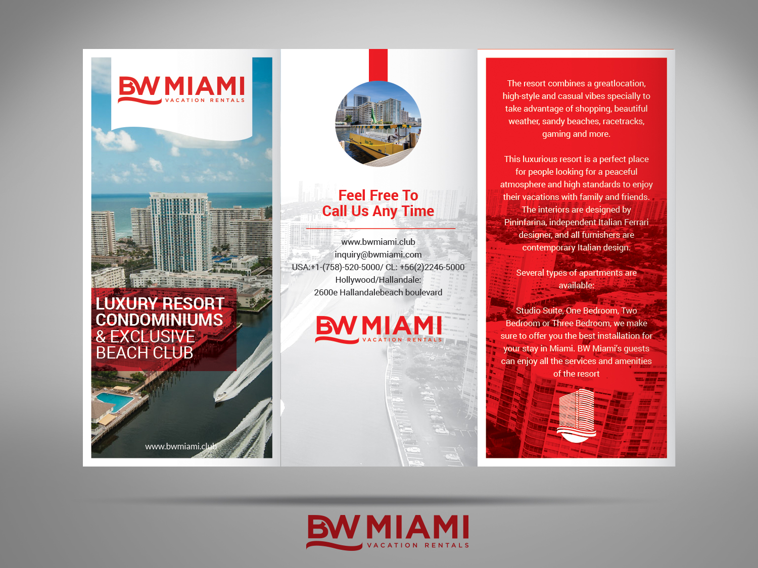 elegant playful hotel flyer design for bw miami vacation rentals the flyer rentals miami