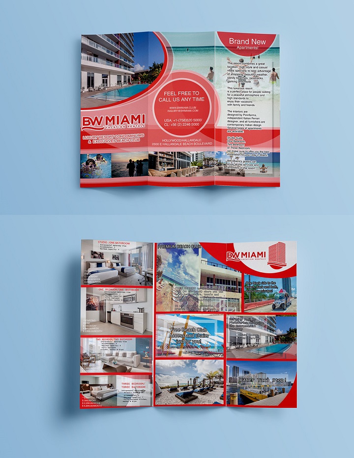 Design de Flyer par Gil Antolin pour BW MIAMI VACATION RENTALS LLC | Design #12616672