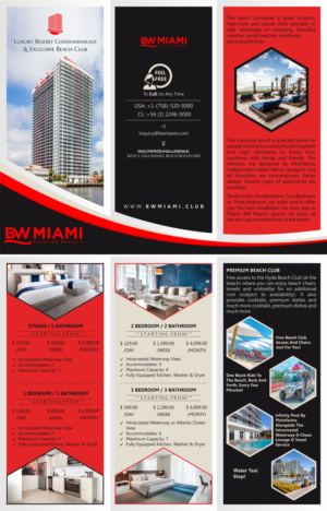 Design de Flyer par Marketing Wings pour BW MIAMI VACATION RENTALS LLC | Design : #12643584
