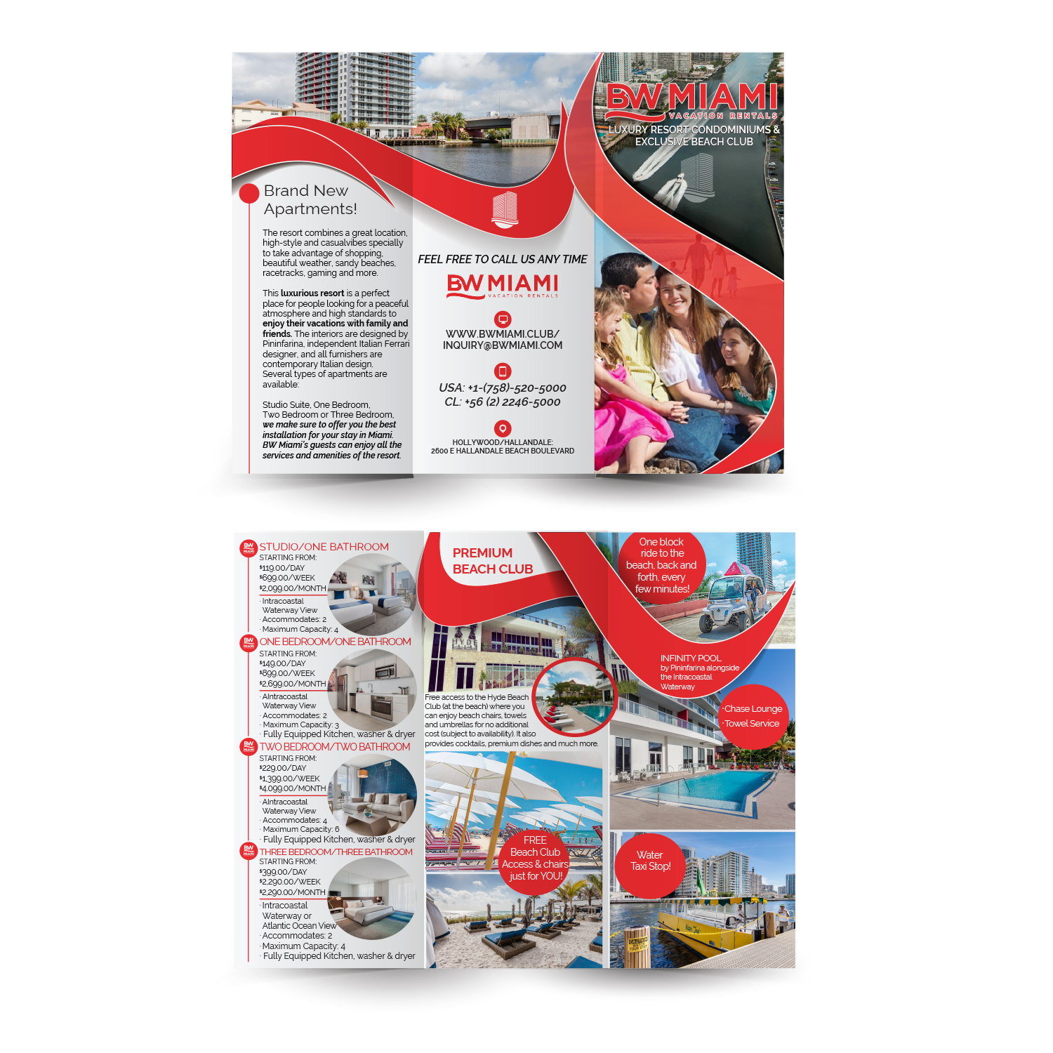 Flyer Design by Soula Vetter for BW MIAMI VACATION RENTALS LLC | Design #12610877