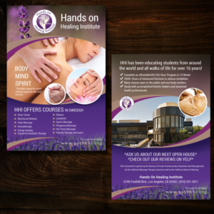 Flyer Design by uk for Hands on Healing Institute | Design: #12654027