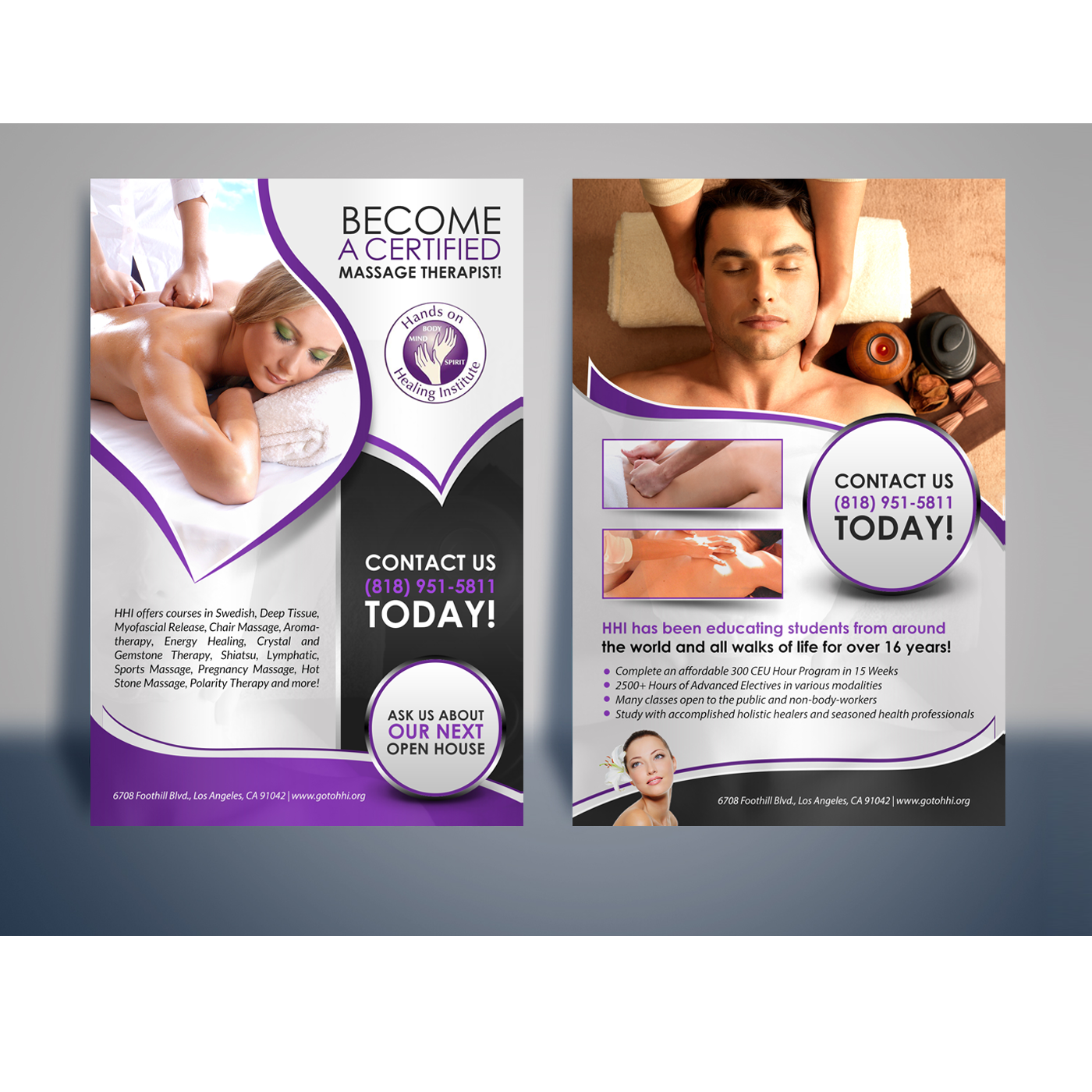 Flyer Design by debdesign for Hands on Healing Institute | Design #12641867
