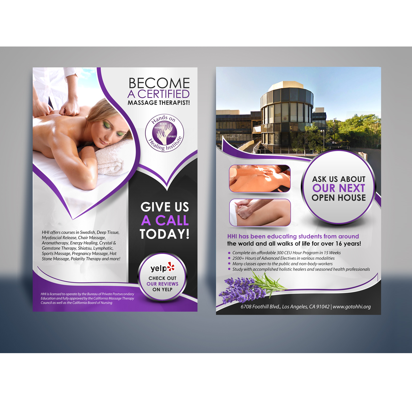 Flyer Design by debdesign for Hands on Healing Institute | Design #12661632