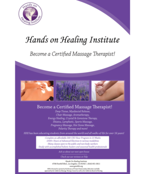Diseño de Flyer por Sam Rogers para Hands on Healing Institute | Diseño #12670329