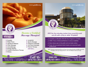 Hands on Healing Institute (Massage School) Flyer Advertisment | Flyer Design by ecorokerz