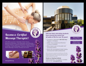 Hands on Healing Institute (Massage School) Flyer Advertisment | Diseño de Flyer por D Creative