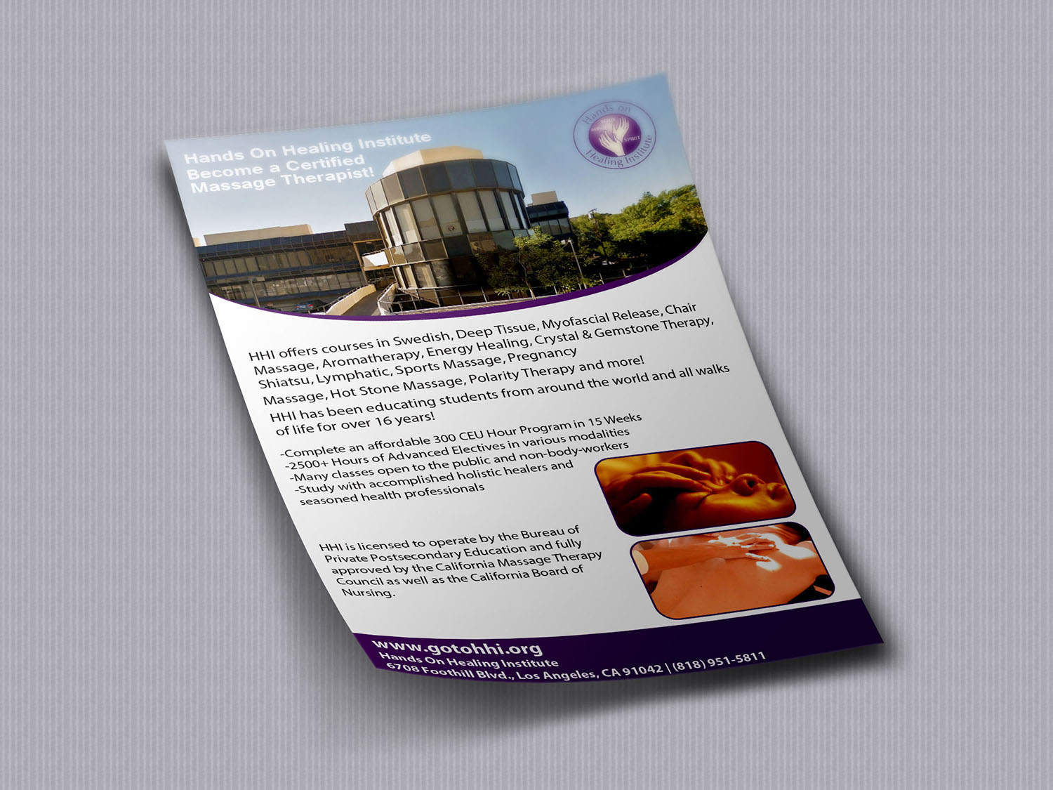 Flyer Design by maryampirzada0 for Hands on Healing Institute | Design #12681832