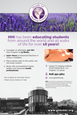 Flyer Design by Marketing Wings for Hands on Healing Institute | Design: #12667362