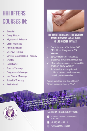Flyer Design by Marketing Wings for Hands on Healing Institute | Design: #12667374