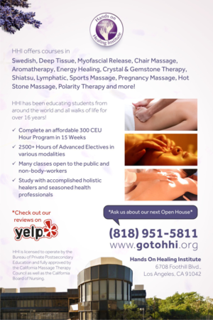 Hands on Healing Institute (Massage School) Flyer Advertisment | Flyer Design by Marketing Wings