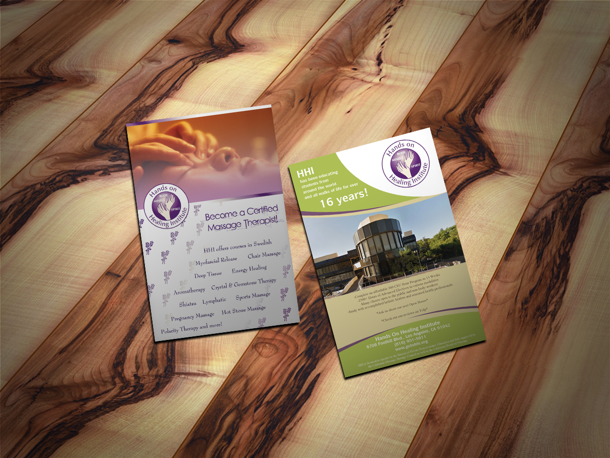 Flyer Design by Scorpius design for Hands on Healing Institute | Design #12676355