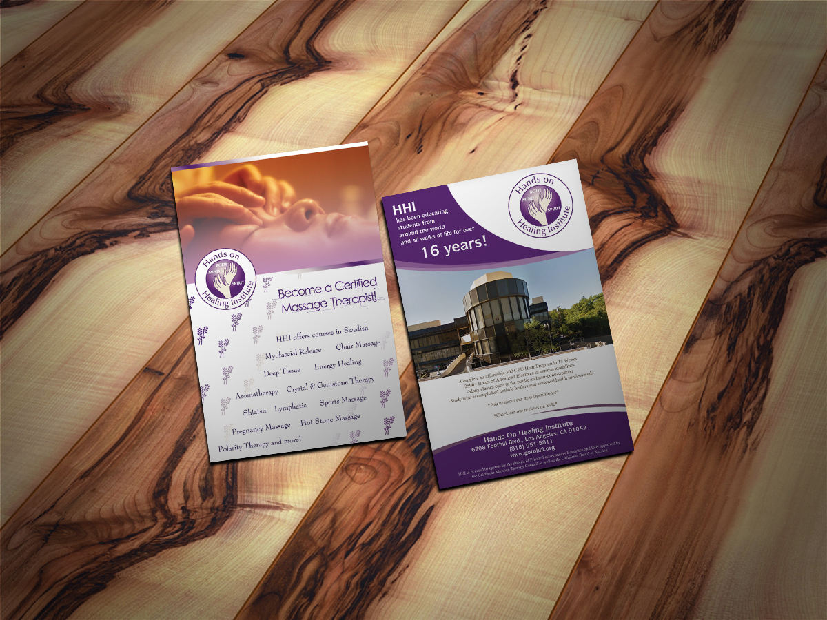 Flyer Design by Scorpius design for Hands on Healing Institute | Design #12676432