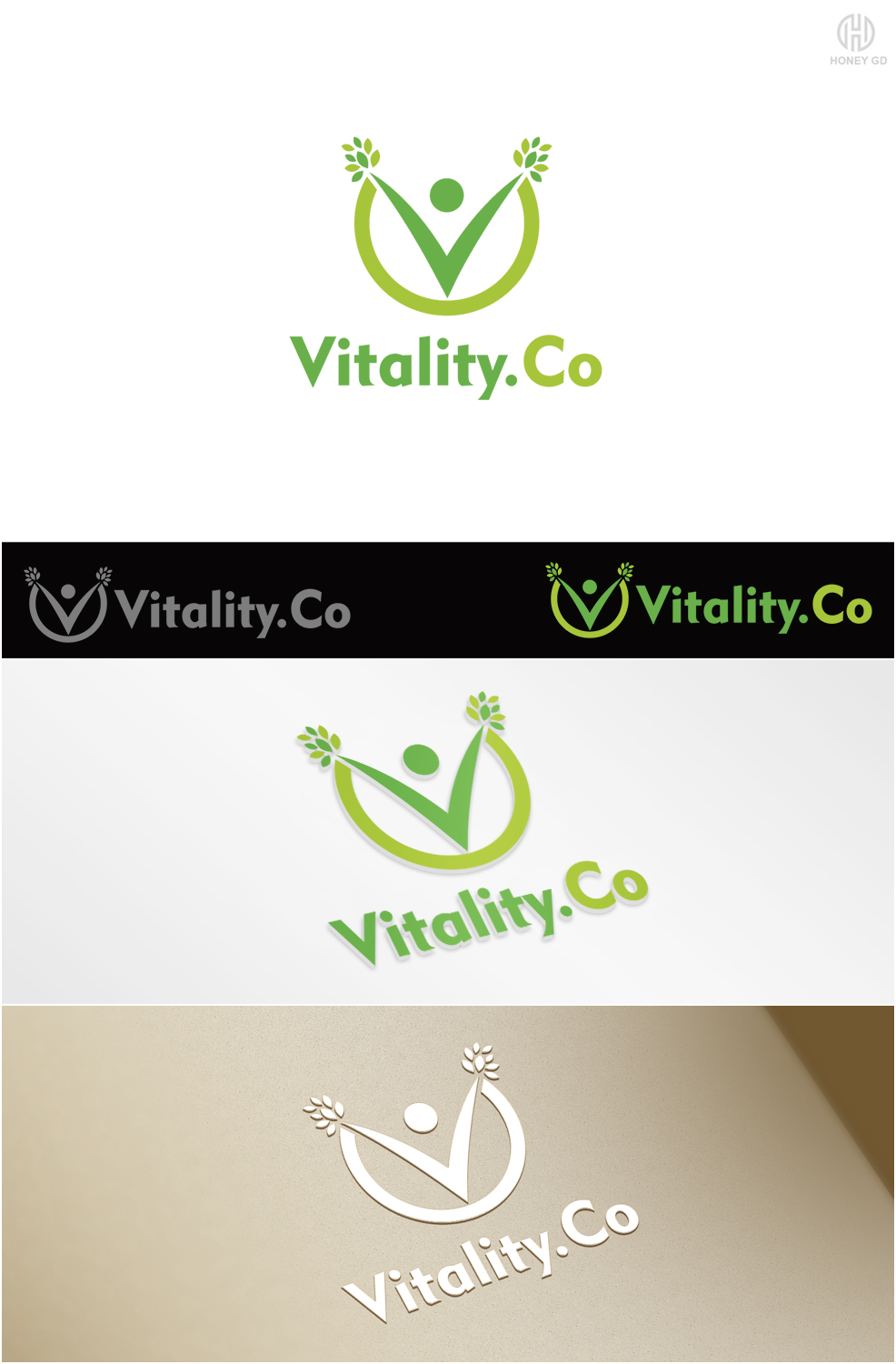 Logo Design by Honey GD for Vitality Co. Pty Ltd | Design #12593489