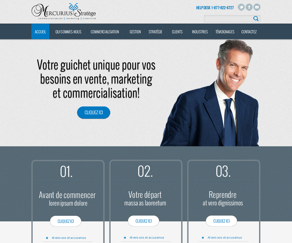 Web Design by Lozingle for Agence numérique Hoffman | Design #2430606
