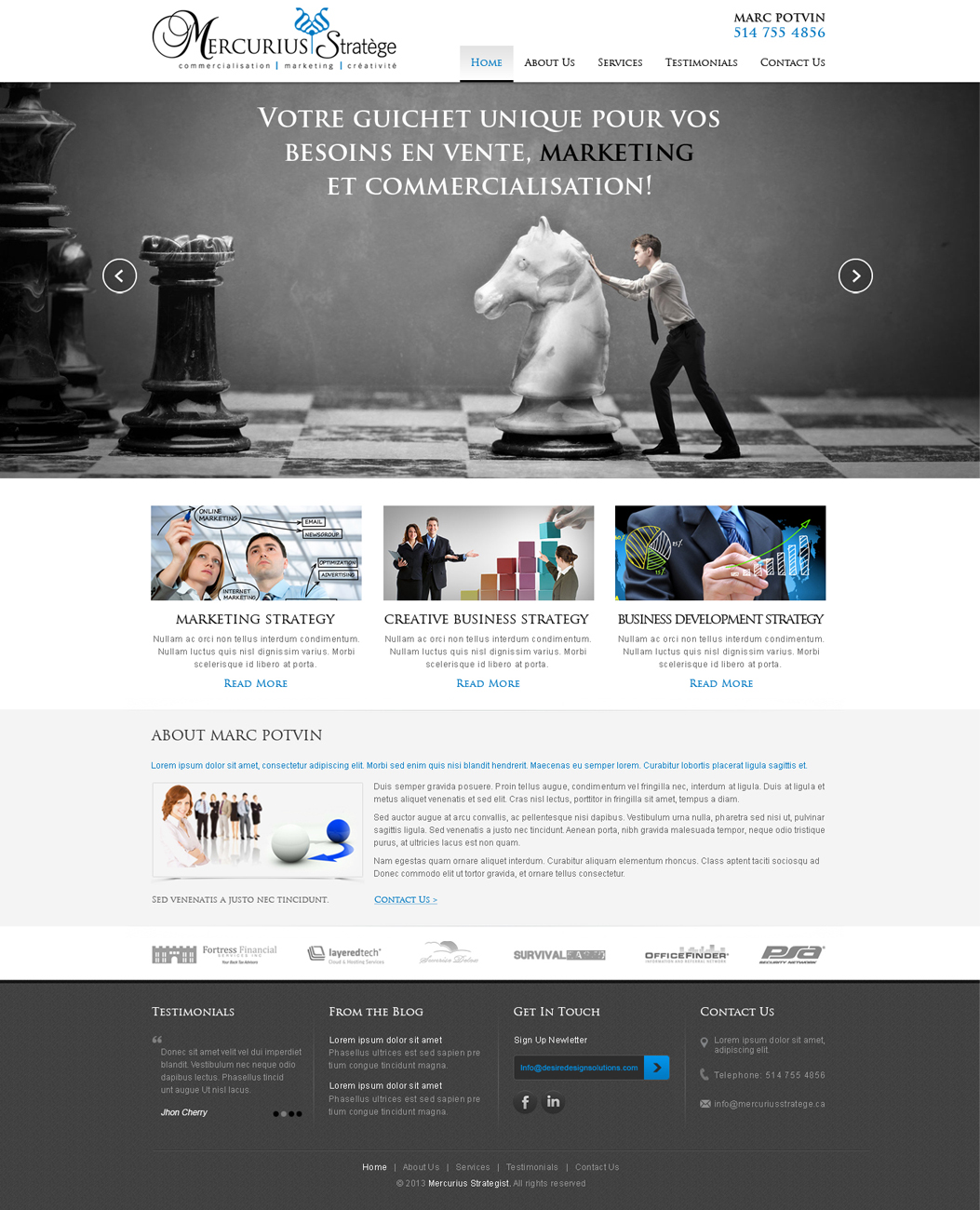 Web Design by Desire Design Solutions for Agence numérique Hoffman | Design #2435877