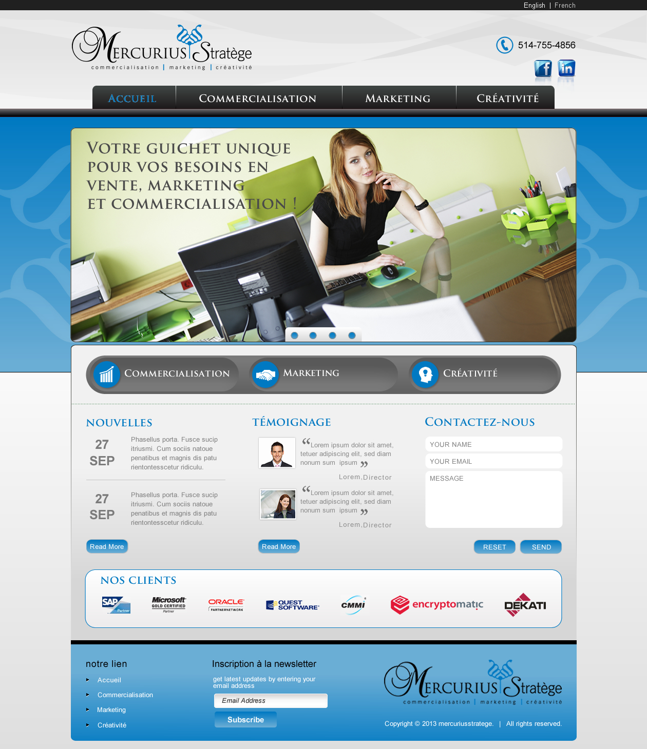 Web Design by Sbss for Agence numérique Hoffman | Design #2427562