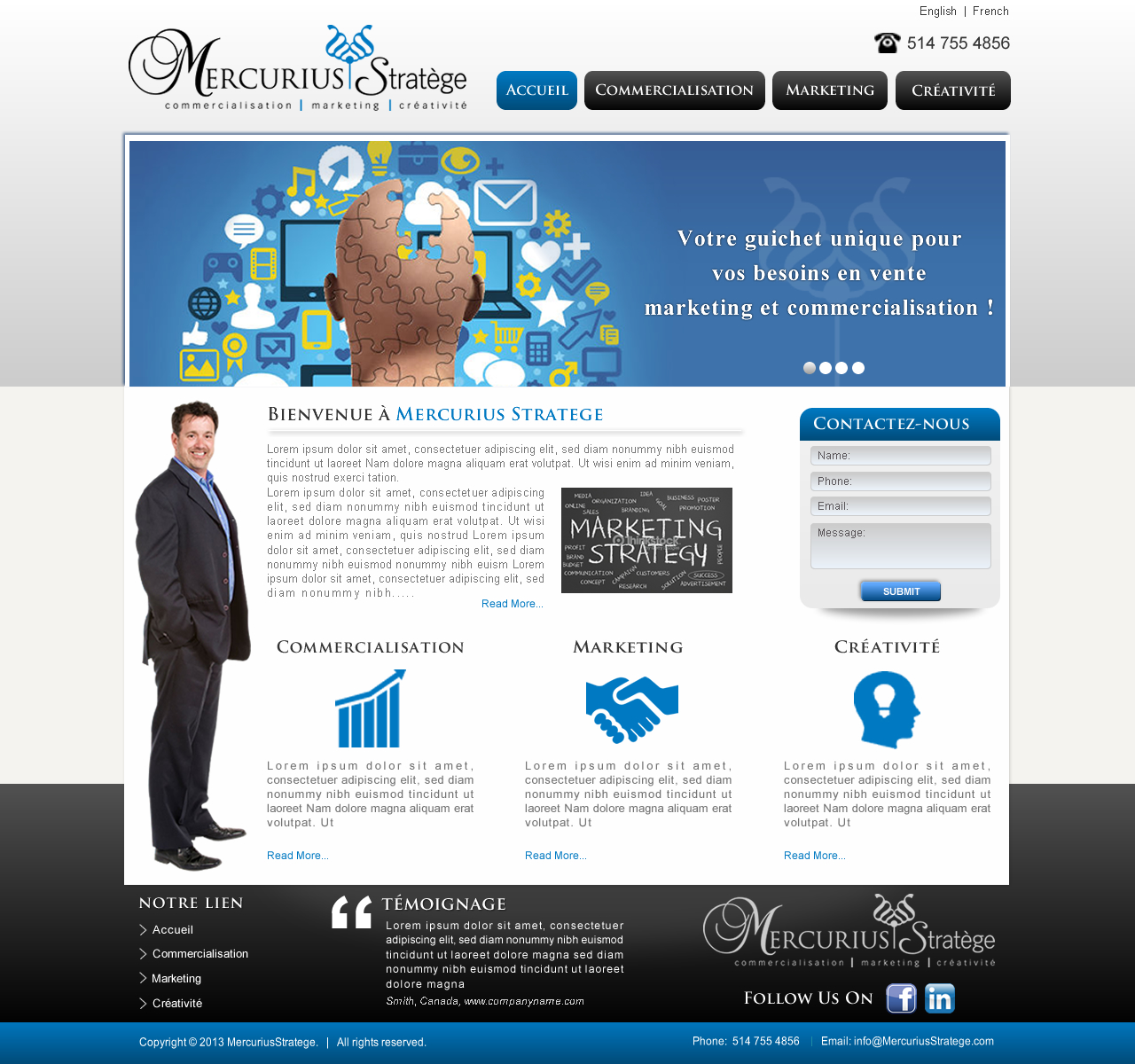 Web Design by Sbss for Agence numérique Hoffman | Design #2430763