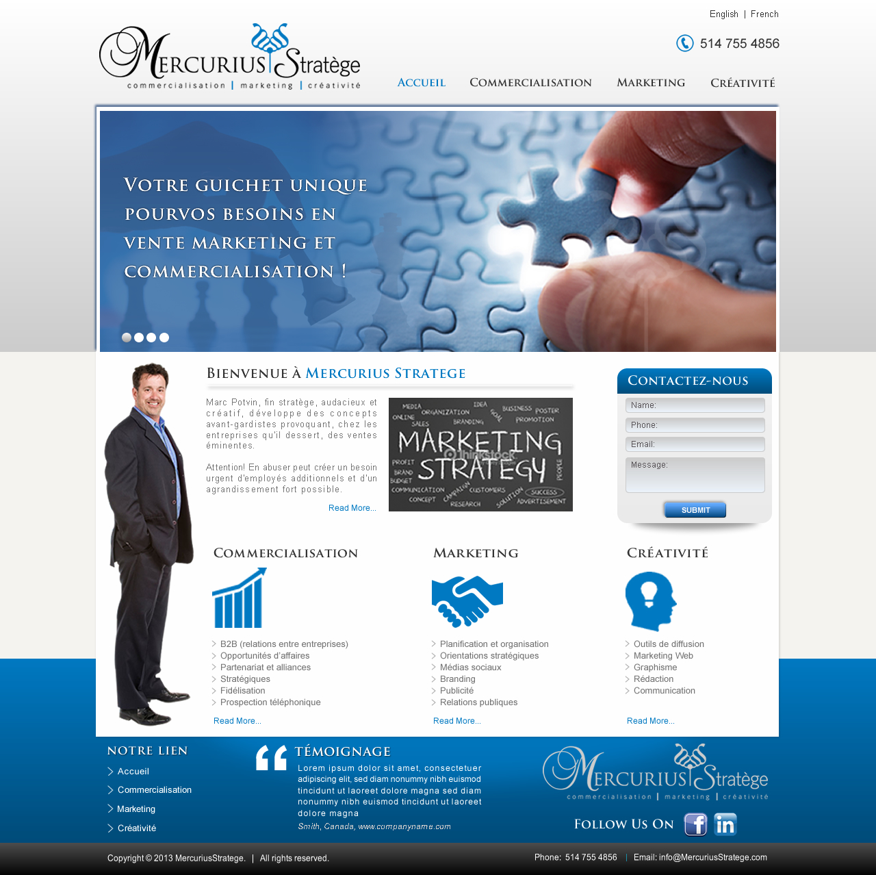 Web Design by Sbss for Agence numérique Hoffman | Design #2431086