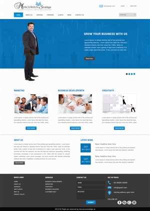 Web Design by Harpreet Singh for Agence numérique Hoffman | Design #2439889