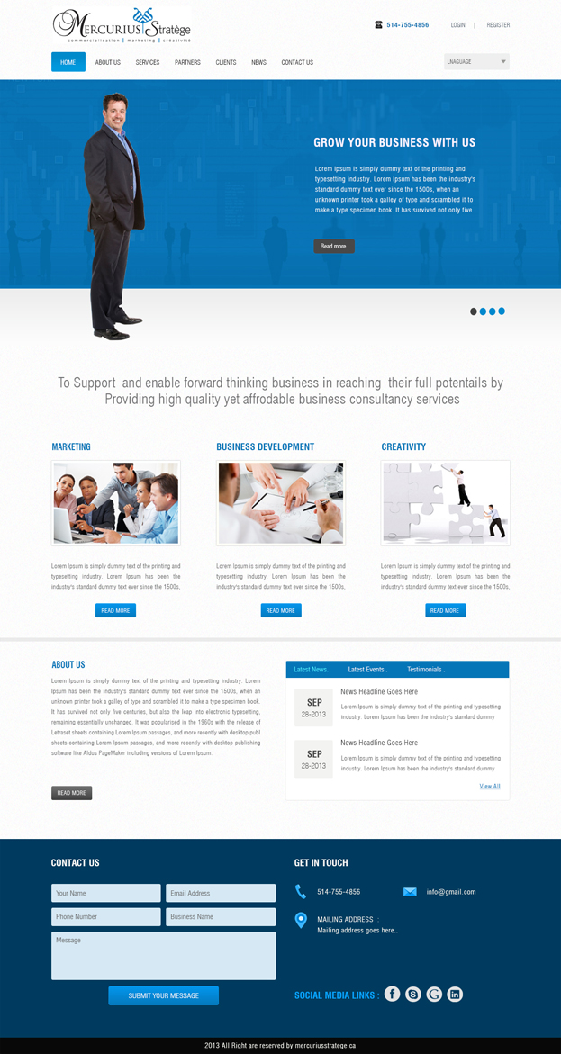 Web Design par Harpreet Singh pour Agence numérique Hoffman | Design #2442845
