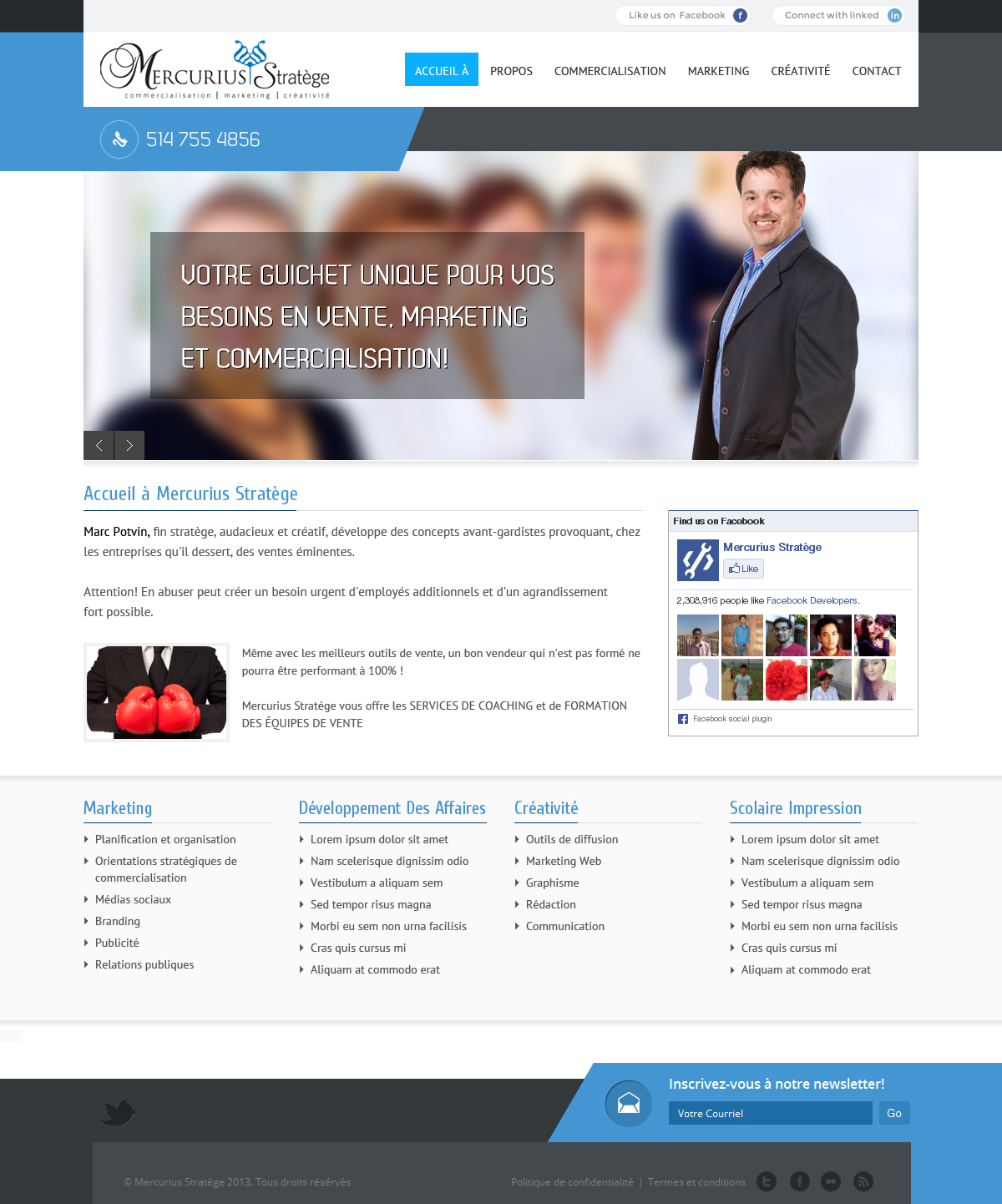Web-Design von Sanjib Ghosh für Agence numérique Hoffman | Design #2433365