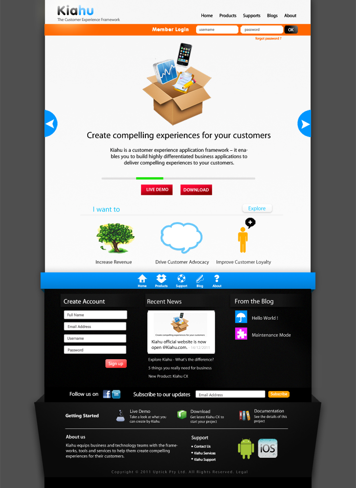 Web Design by iGoDzp for Uptick Pty Ltd | Design #530865