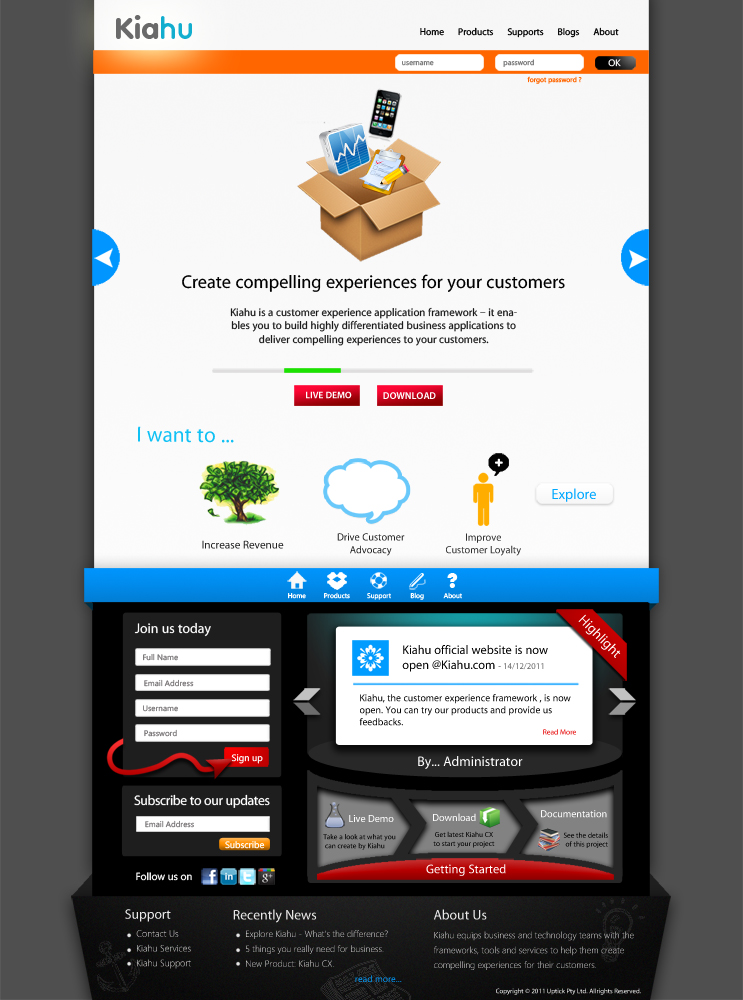 Web Design by iGoDzp for Uptick Pty Ltd | Design #531154