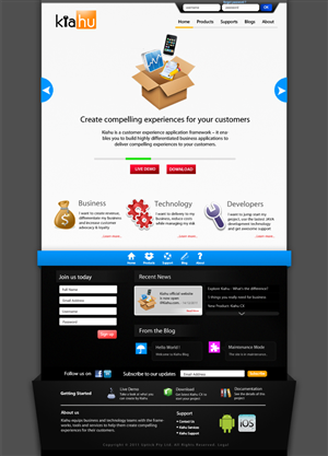 Web Design par iGoDzp pour Uptick Pty Ltd | Design #532839