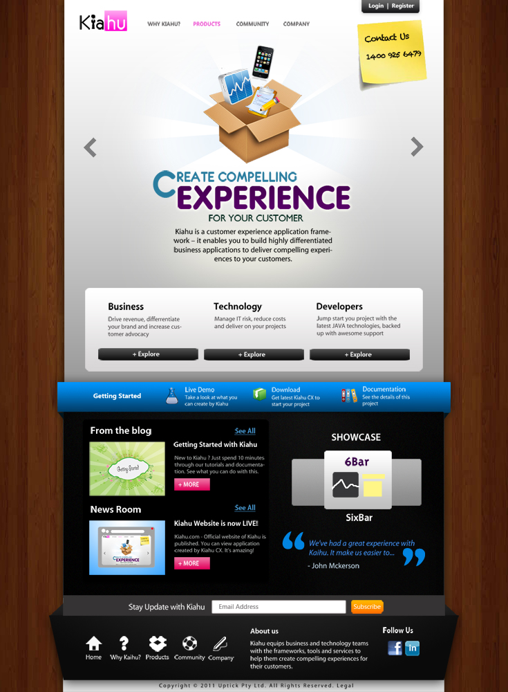 Web Design by iGoDzp for Uptick Pty Ltd | Design #543712