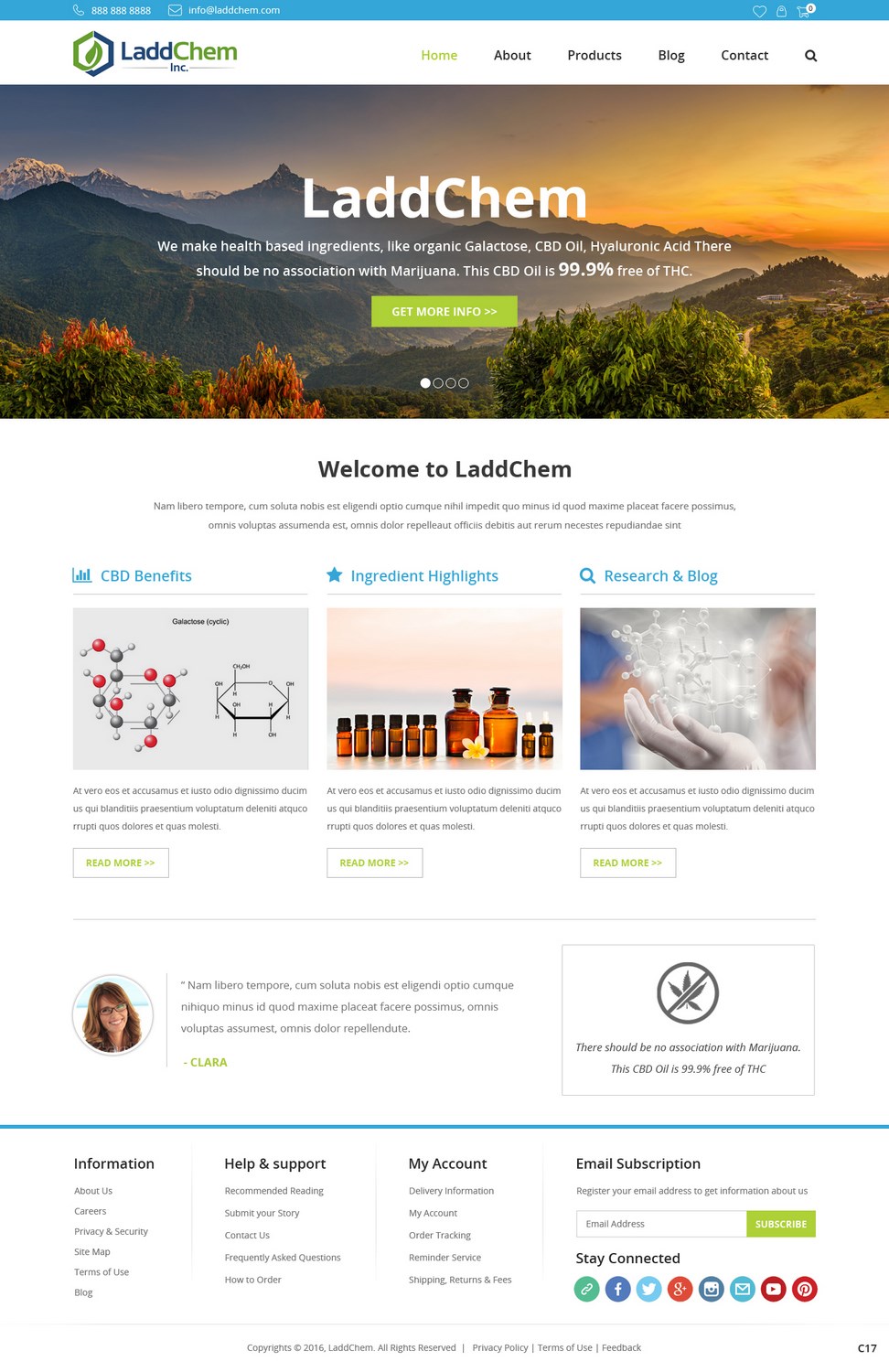 Squarespace Design by pb for LaddChem, Inc. | Design #12602919