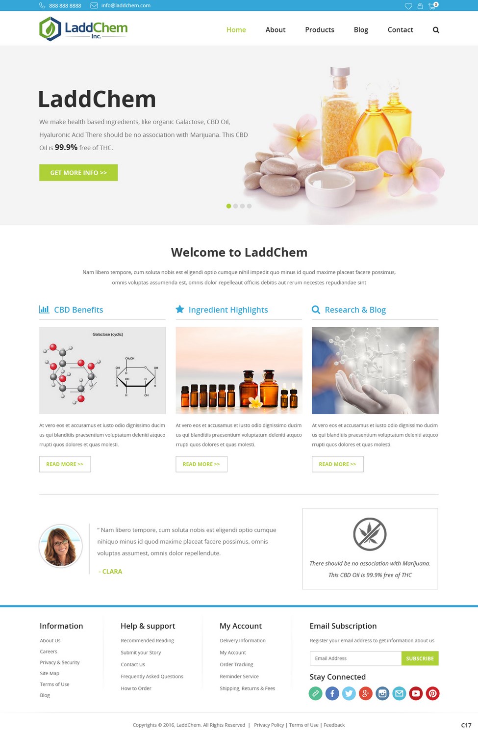 Squarespace Design by pb for LaddChem, Inc. | Design #12602920