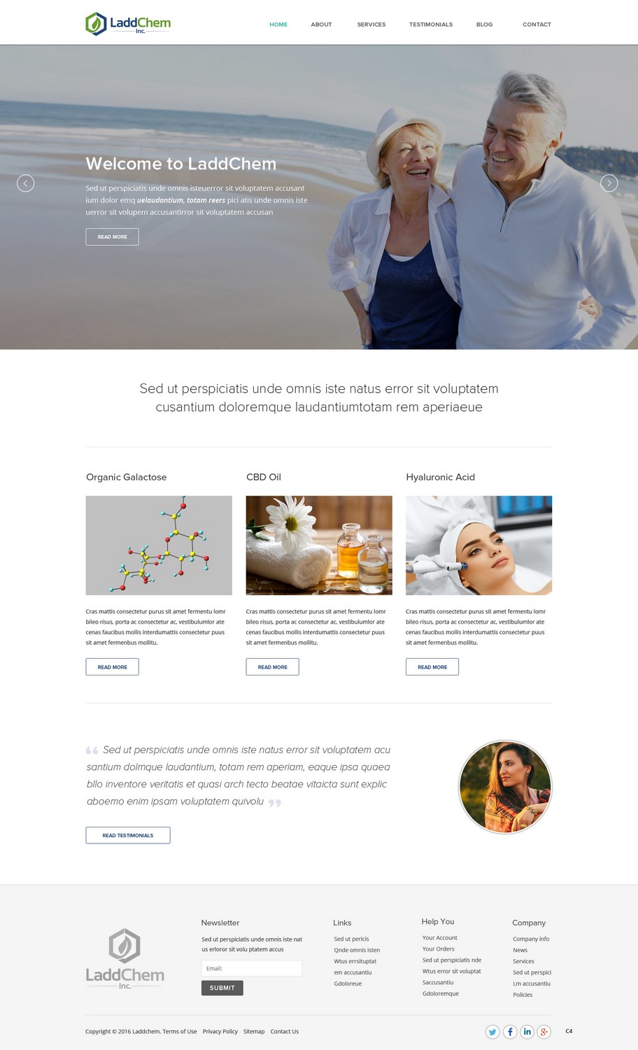 Squarespace Design by pb for LaddChem, Inc. | Design #12602935