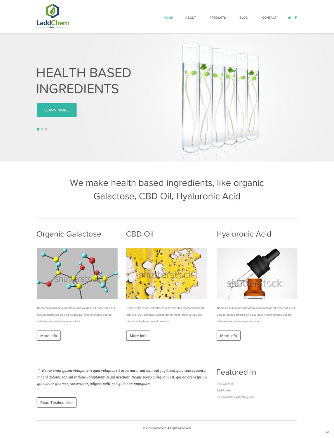 Squarespace Design by pb for LaddChem, Inc. | Design #12621016
