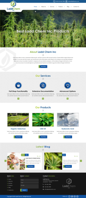 Squarespace Design by Sbss for LaddChem, Inc. | Design: #12677609