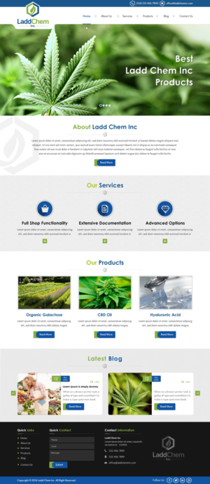 Squarespace Design by Sbss for LaddChem, Inc. | Design: #12677610