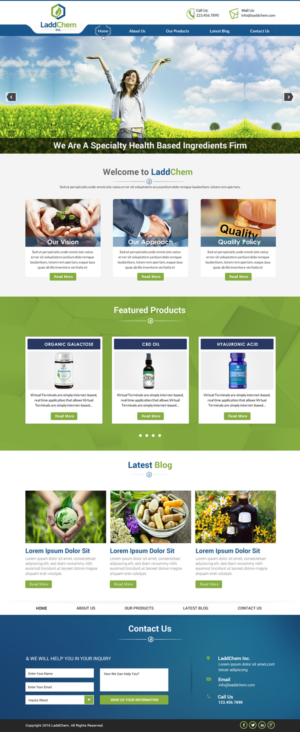 Squarespace Design by Sbss for LaddChem, Inc. | Design: #12695060