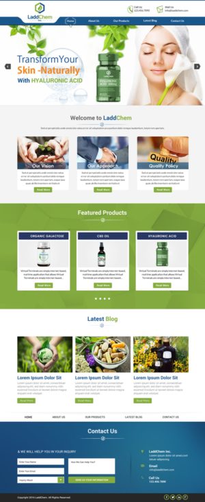 Squarespace Design by Sbss for LaddChem, Inc. | Design: #12695061