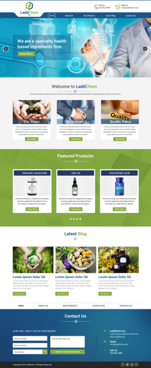 Squarespace Design by Sbss for LaddChem, Inc. | Design: #12695062