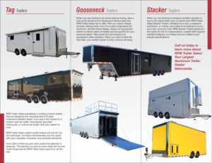 Design de Brochure par shafiuddingd pour RPM Trailer Sales | Design : #12604355